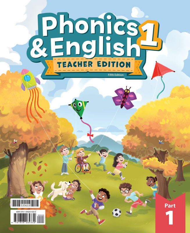BJU Press Phonics & English 1 Teacher Edition, 5th Edition (2 Book Set)