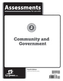 BJU Press Heritage Studies 2, Community and Government, Assessments (Tests), 4th Edition