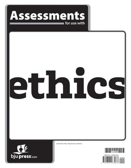 BJU Press Bible 12  Ethics Assessments (Tests), 1st Ed