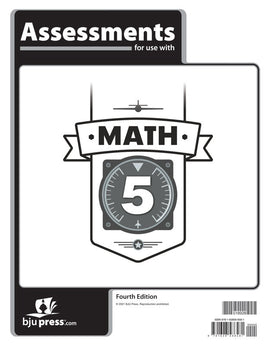 BJU Press Math 5 Assessments (Tests), 4th Ed