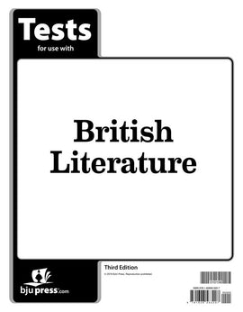 BJU Press British Literature Tests, 3rd Ed