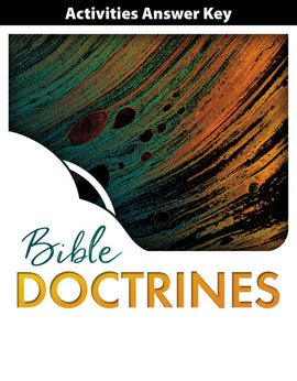 BJU Press Bible 10, Doctrines for a Biblical Worldview Student Activities Answer Key, 1st Ed