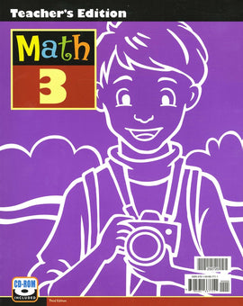 BJU Press Math 3 Teacher's Edition, 3rd Edition