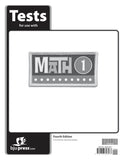 BJU Press Math 1 Tests, 4th Edition