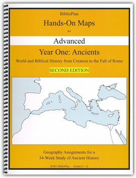 BiblioPlan's Hands-On Maps for Advanced: Year One - Ancients, 2nd Edition