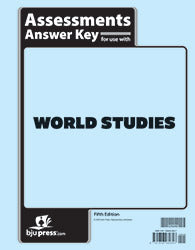 BJU Press World Studies Assessments Answer Key, 5th Edition (Tests Answer Key)