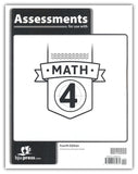 BJU Press Math 4 Assessments (Tests), 4th Edition