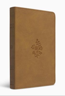 ESV Premium Gift Bible (Trutone, Nubuck Caramel with Wildflower Design)