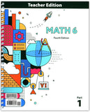 BJU Press Math 6 Teacher Edition, 4th Edition