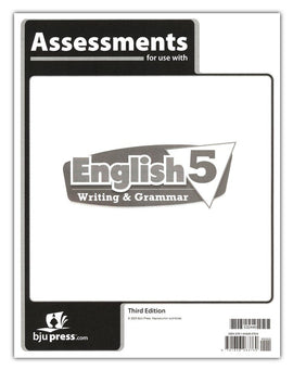 BJU Press English 5 Assessments, 3rd Edition (Tests)