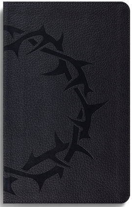 ESV Thinline Bible (Charcoal with Crown Design - Imitation Leather)