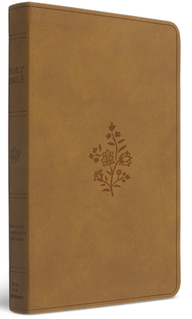 ESV Premium Gift Bible (Trutone, Nubuck Caramel with Wildflower Design)