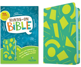Hands-On Bible- NLT - LeatherLike - Green Lines and Shapes