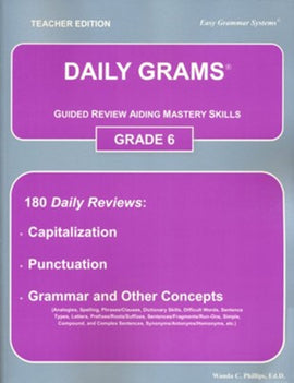 Daily Grams: Guided Review Aiding Mastery Skills Grade 6