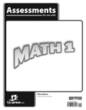 BJU Press Math 1 Assessments, 5th ed.