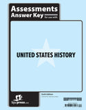 BJU Press United States History Assessments Answer Key, 6th ed.