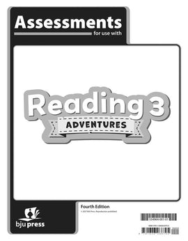 BJU Press Reading 3: Adventures Assessments (Tests), 4th ed