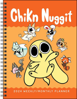 Chikn Nuggit 12-Month 2024 Monthly/Weekly Planner Calendar