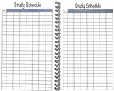 Student Assignment Planner (Grades 6-12)  August 2026 - August 2027 (5" x 8") Black Leatherette