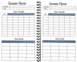 Student Assignment Planner (Grades 6-12)  August 2026 - August 2027 (5" x 8") Black Leatherette