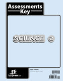 BJU Press Science 2 Assessments Answer Key (Tests Answer Key), 5th Edition