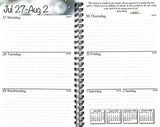 Student Assignment Planner (Grades 6-12)  August 2026 - August 2027 (5" x 8") Black Leatherette
