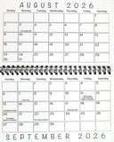 Student Assignment Planner (Grades 6-12)  August 2026 - August 2027 (5" x 8") Black Leatherette