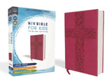 NIV, Bible for Kids, Large Print, Leathersoft, Pink, Red Letter, Comfort Print Thinline Edition