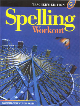 Spelling Workout Level G Teacher's Edition