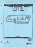 BJU Press English 6 Tests Answer Key, 2nd Edition