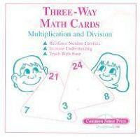 Three Way Math Drill Cards - Multiplication / Division