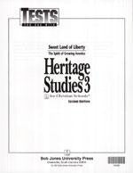BJU Press Heritage Studies 3 Tests, 3rd ed.(tests only)