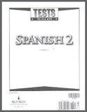 BJU Press Spanish 2 Tests (tests only), 2nd Edition