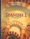 BJU Press Spanish 1 Student Activities Manual Teacher's Edition