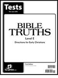 BJU Press Bible Truths Level E Tests (3rd ed)