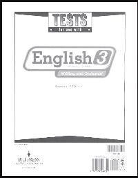 BJU Press English 3 Tests (2ed)