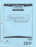 BJU Press English 5 Test Answer Keys, 2nd Edition