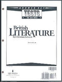 BJU Press British Literature Test Answer Keys, 2nd Ed.