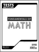 BJU Press Fundamentals of Math Test 2ed