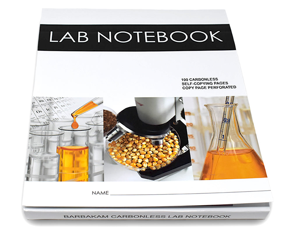 Lab Notebook 100 Pages Top Permanent Bound Glued (Copy Page Perforated)