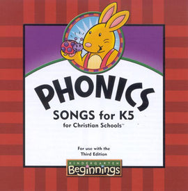 BJU Press Beginnings K5 Phonics Songs CD, 3rd Edition