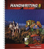 BJU Press Handwriting 5 Teachers Edition (2nd Ed)
