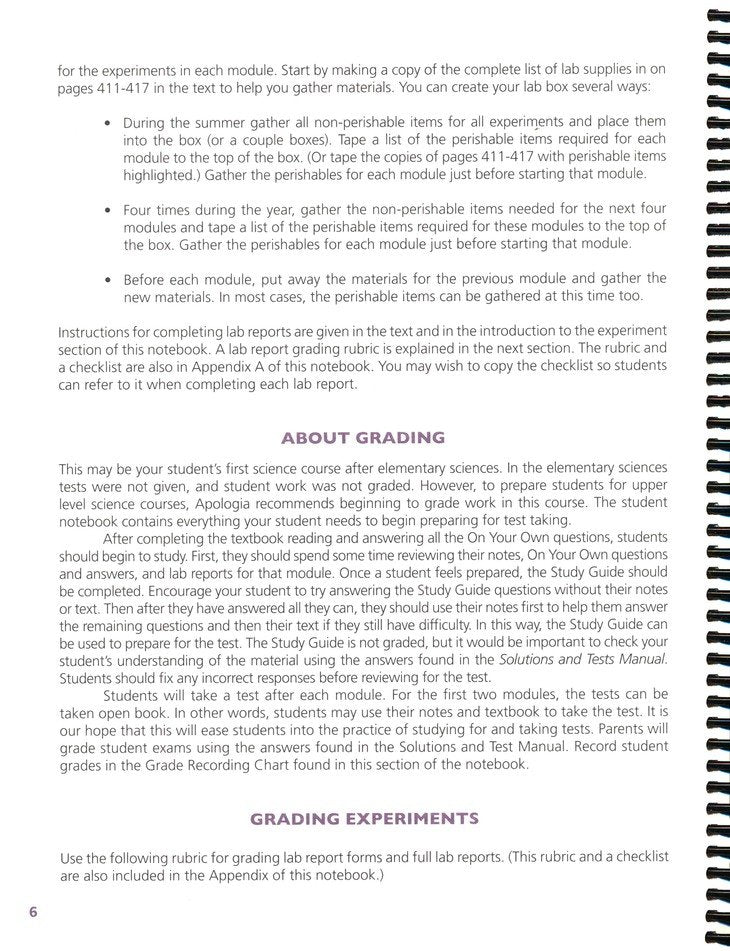 Apologia Exploring Creation with General Science Student Notebook, 3rd ...