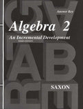 Saxon Math Algebra 2 Answer Keys & Tests, 3rd Edition