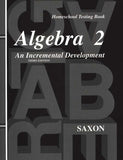 Saxon Math Algebra 2 Test Book, 3rd Edition