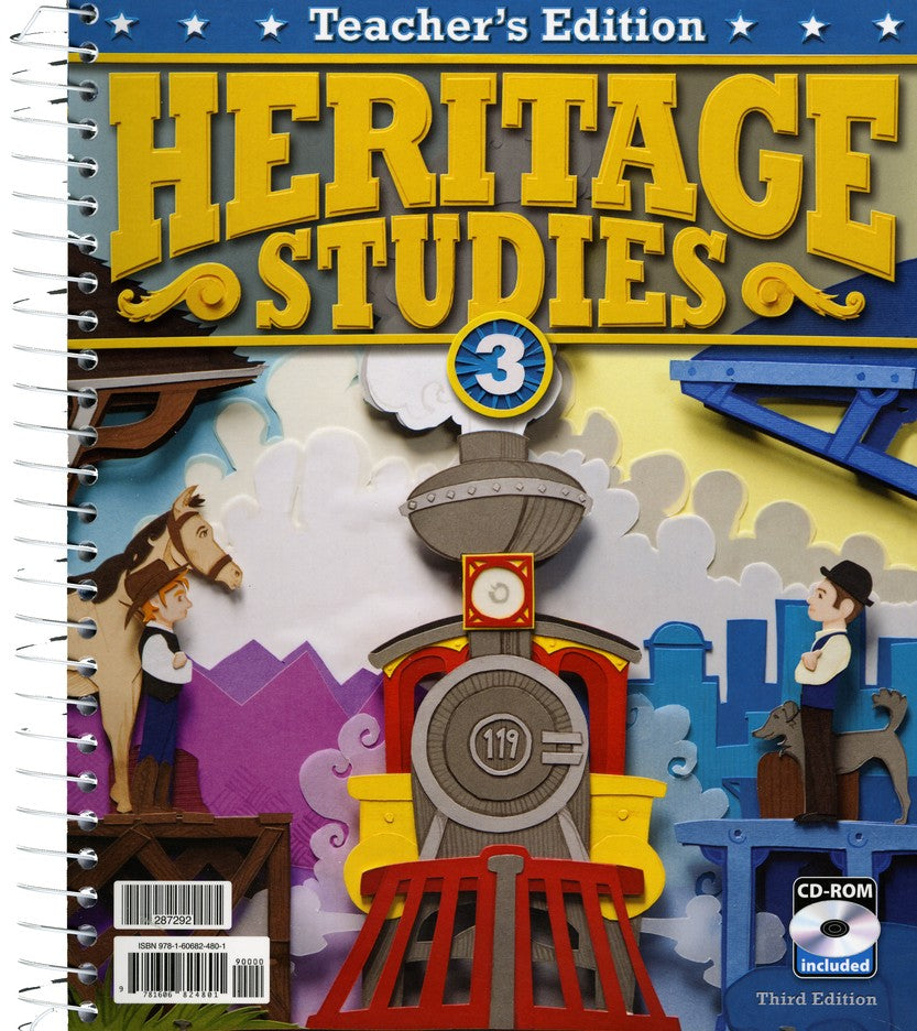 BJU Press Heritage Studies 3 Teacher's Edition with CD (3rd ed.)
