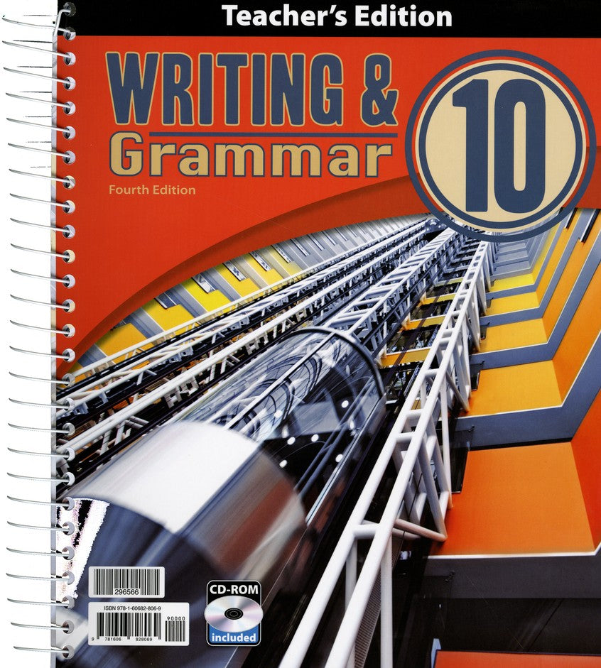 BJU Press Writing & Grammar 10 Teacher's Edition with CD, 4th Edition