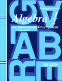 Saxon Math Algebra 1/2 Kit with Solutions Manual, 3rd Edition