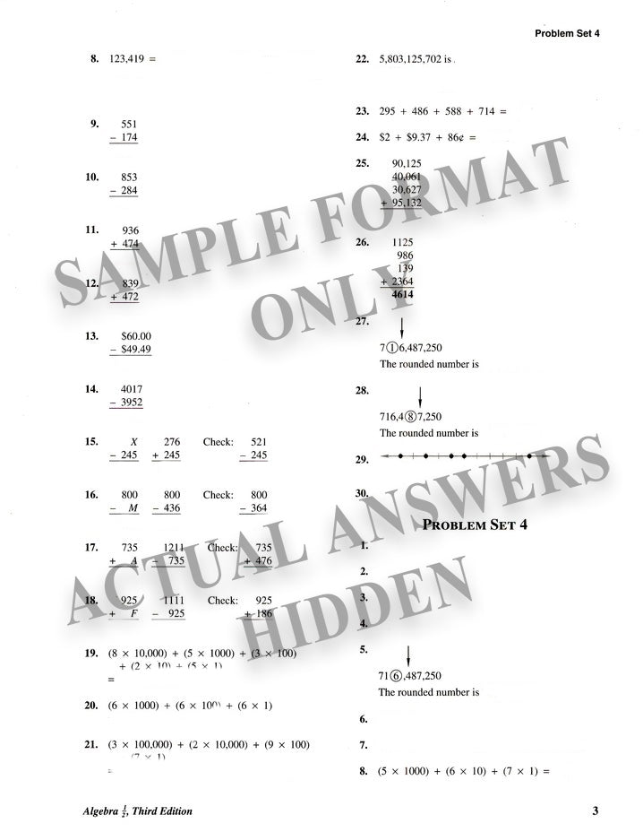 Saxon math algebra 1 answers algebra 1 3rd ed 