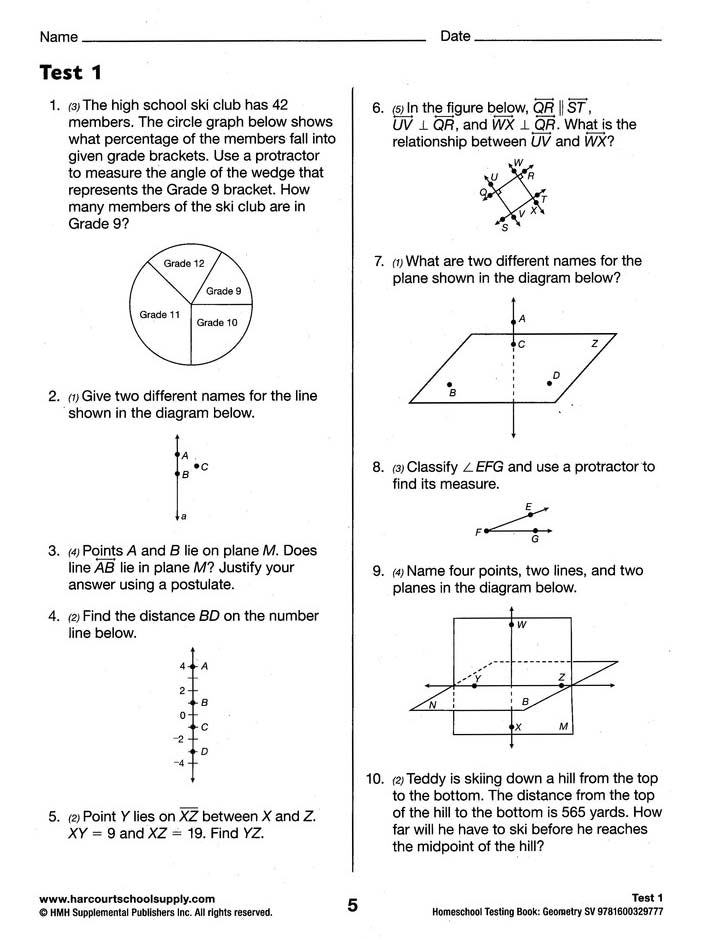 Saxon Math Boxes Homework Saxon Math Geometry Homeschool Testing Book | R.O.C.K. Solid Home ...